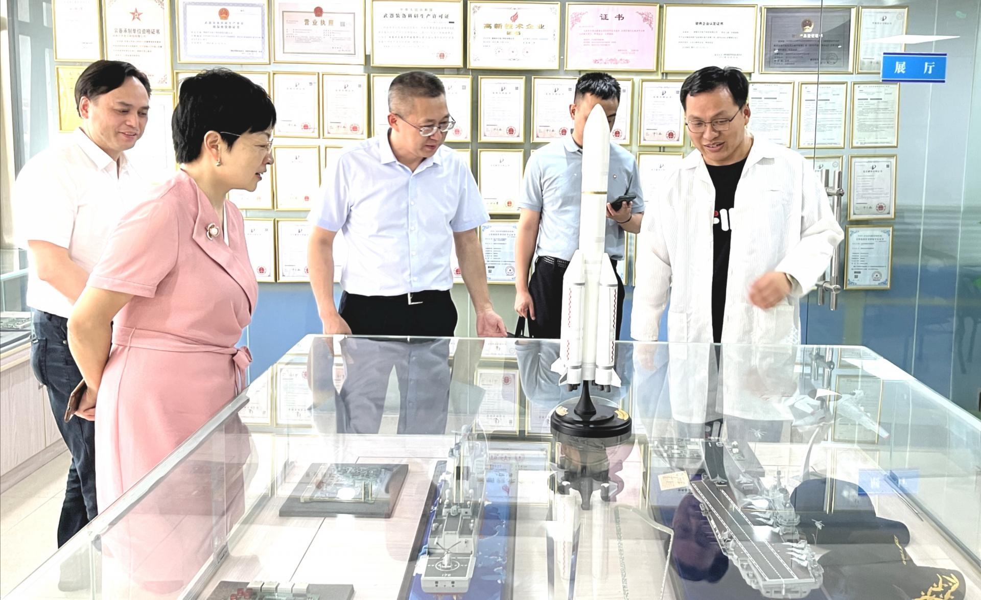 湖南省工信厅副厅长彭涛一行莅临兴天科技调研